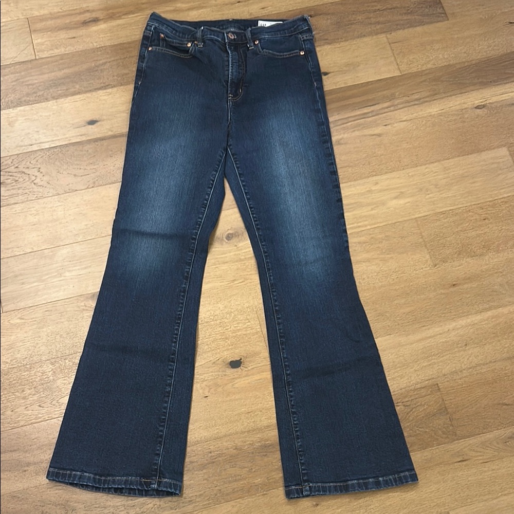 GAP Blue Flare Wide Leg Jeans